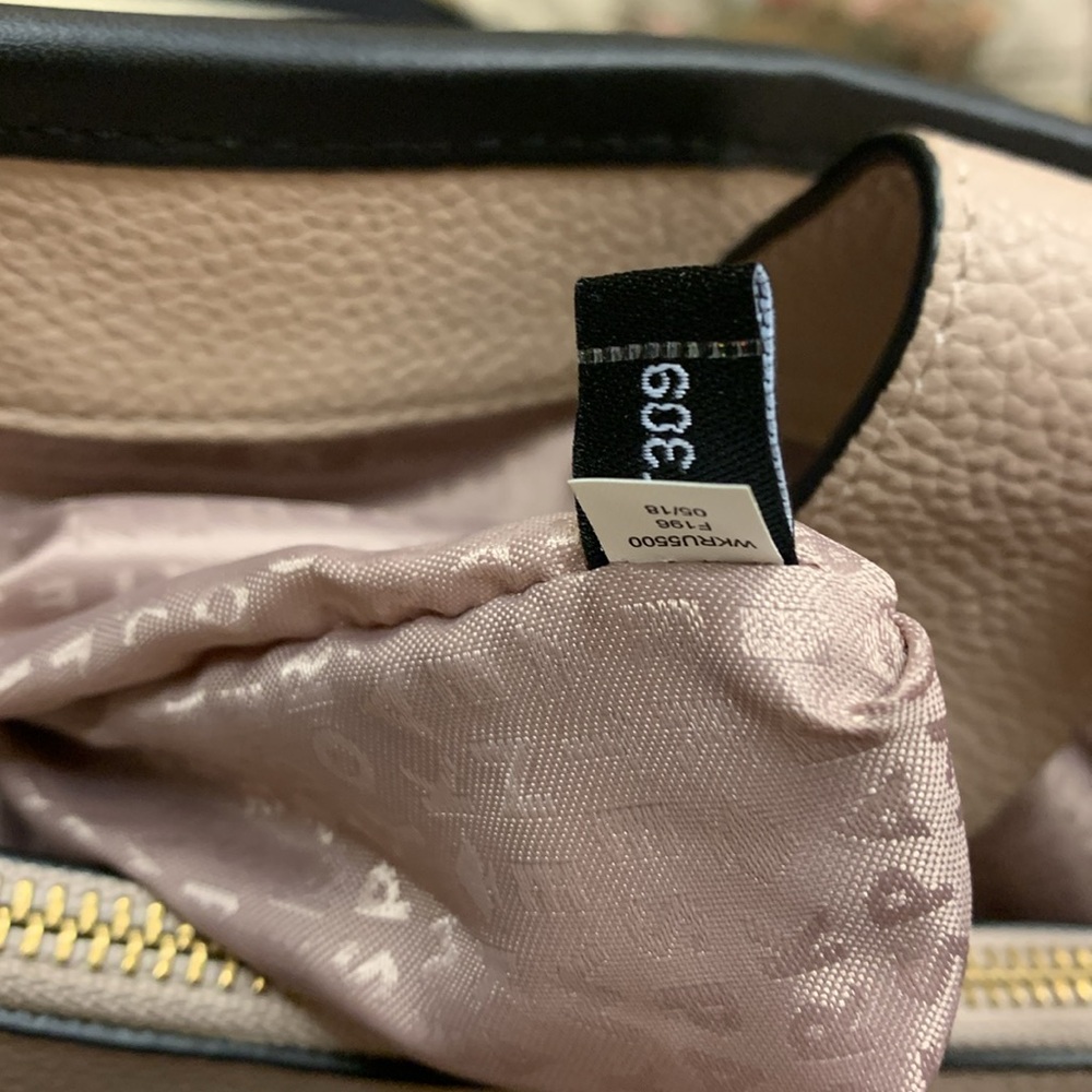 Kate Spade Ward Place Evangelie Satchel Bag Dusty Pink/Black Medium - Picture 16 of 16